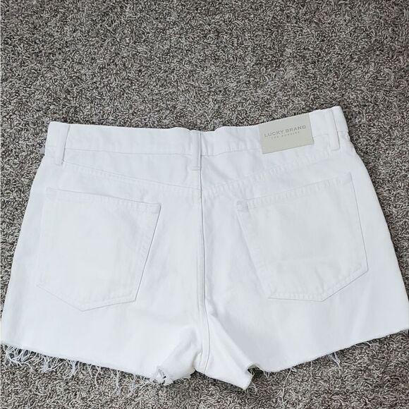 Lucky Brand White Cut-Off Denim Shorts - Picture 2 of 7